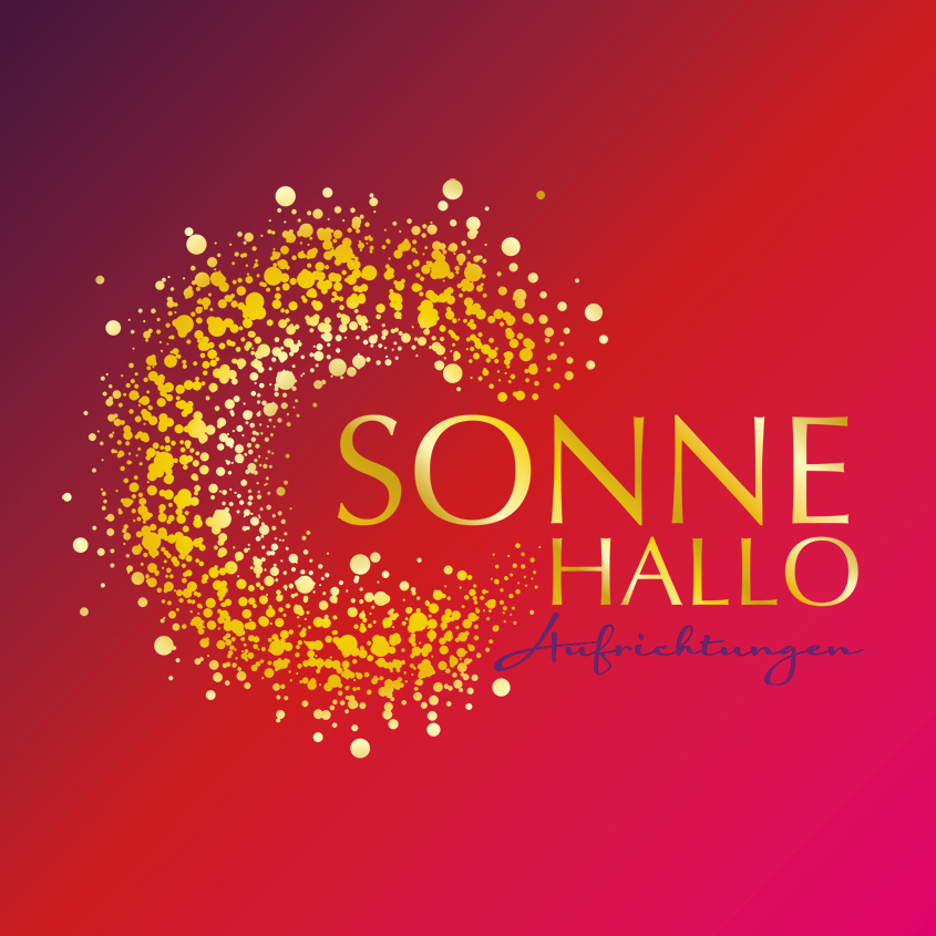 Teaser Ausschnitt Logoentwicklung SONNE HALLO – Aufrichtungen; Verlinkung zu Referenzseite Übersicht Logoentwicklung