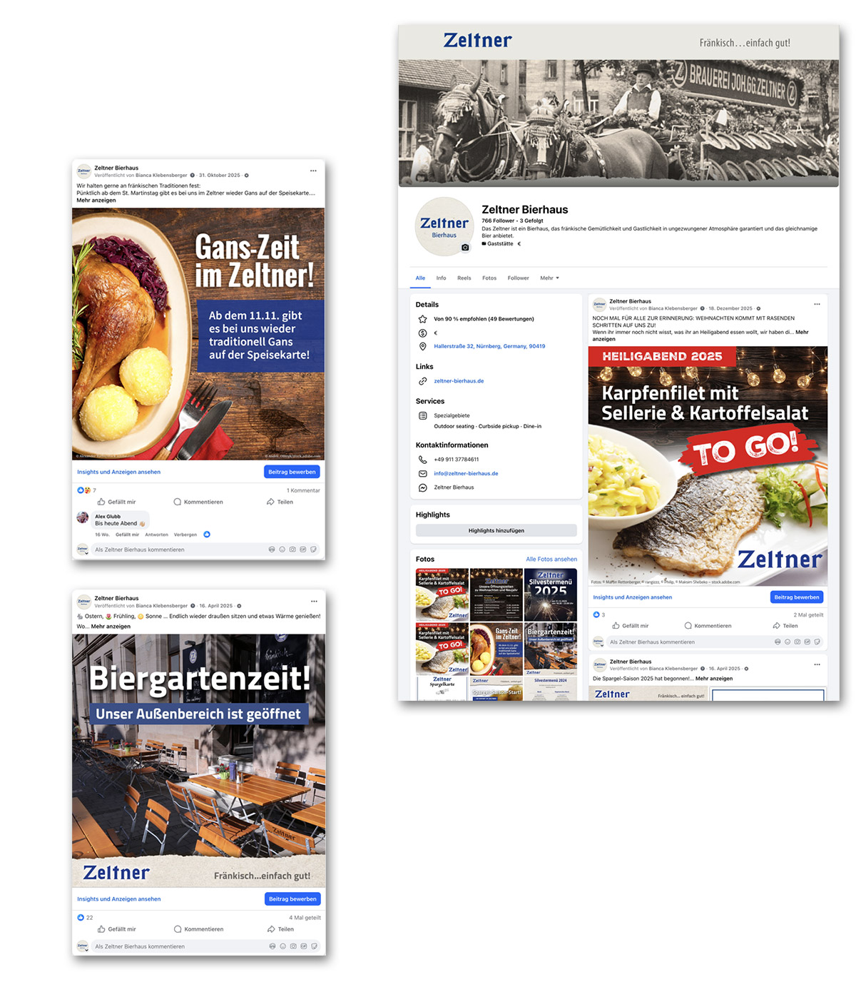 Socialmedia Ausschnitte Facebook Zeltner Bierhaus