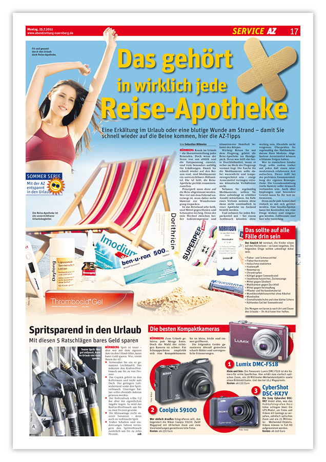 Abendzeitung Nürnberg – Referenzseite Servicethemen