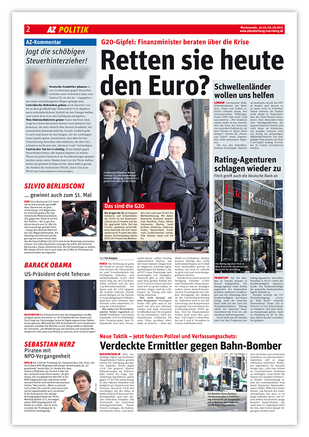 Abendzeitung Nürnberg – Referenzseite Politik